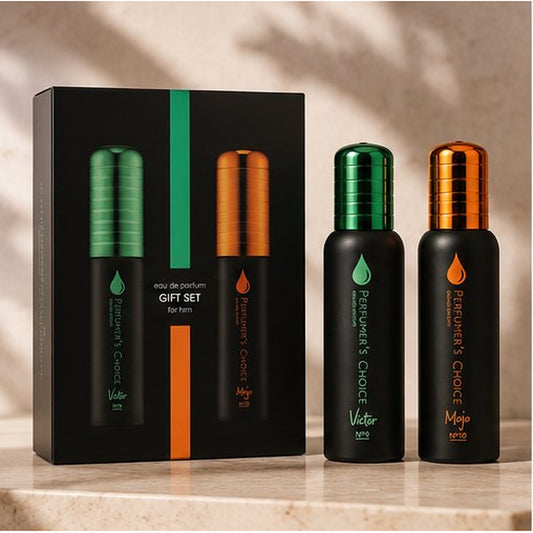 Perfume gift set with two bottles