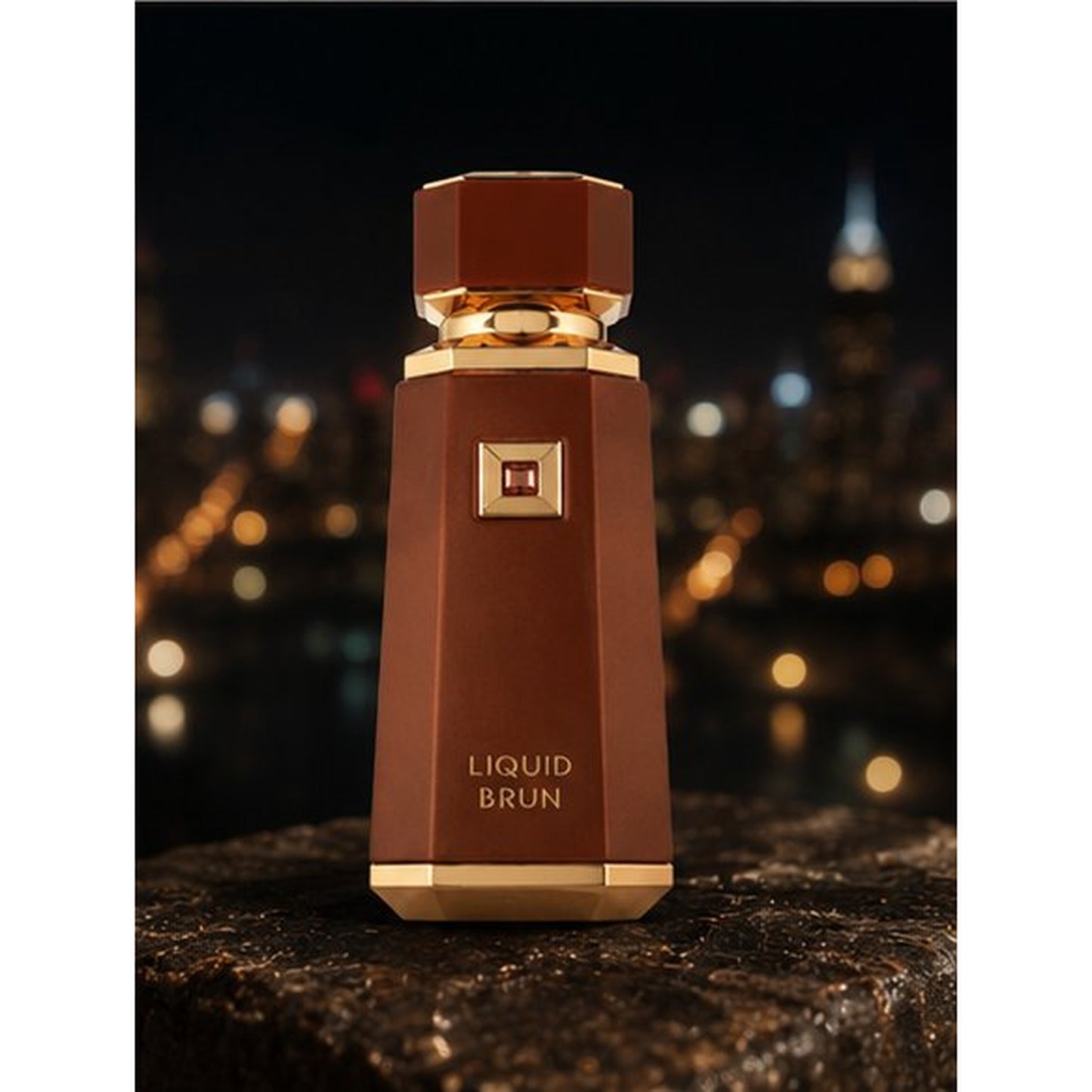 Brown perfume bottle
