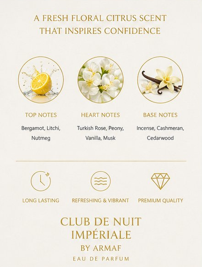Armaf Club de Nuit White Imperiale Eau de Parfum 105ml